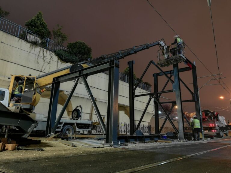 MSteel Mühendislik topkapi gece montaj